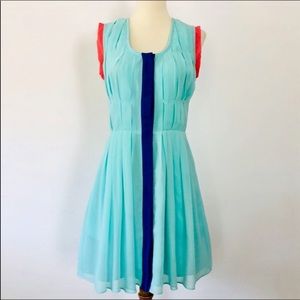 Gianni Bini Aqua With Mango Sleeveless Dress
